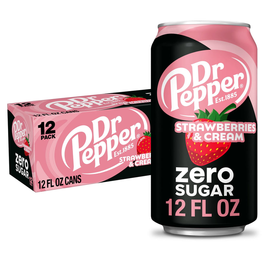 Dr Pepper Strawberries & Cream Zero Sugar Soda - Cozy Active Set